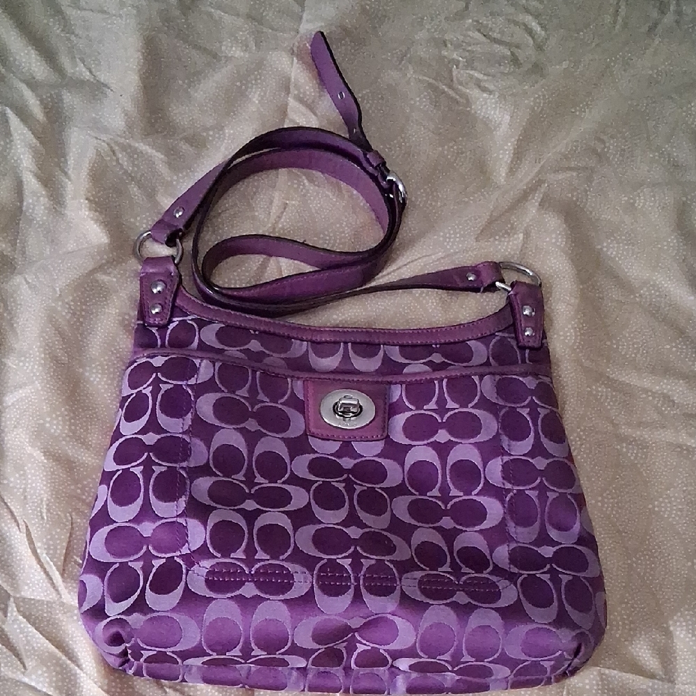 Coach Purple Shoulder Bag